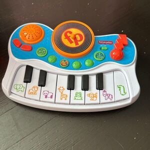 Fisher price musical piano, playskool pretend and go workshop